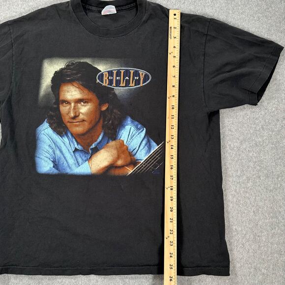 Vintage Billy Dean Tee Shirt Sized X-Large Black Short Sleeve 90s ConcertV - Picture 7 of 10